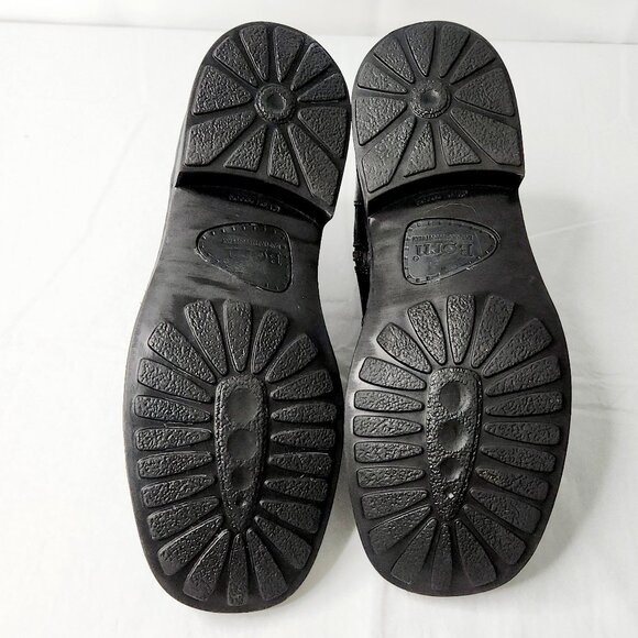 Born Ward Black Leather Square Toe Casual Ankle Boots Size 10 - Picture 3 of 5